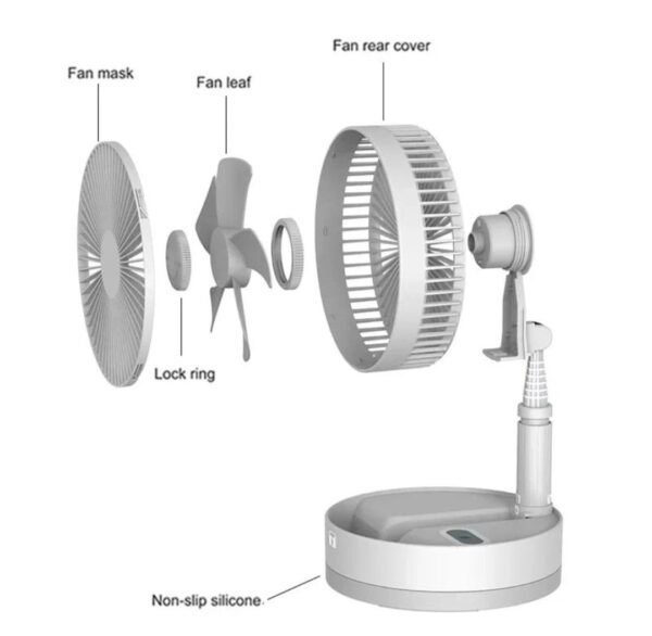 VENTILADOR INALAMBRICO + PLEGABLE + EXTENSIBLE - Imagen 2