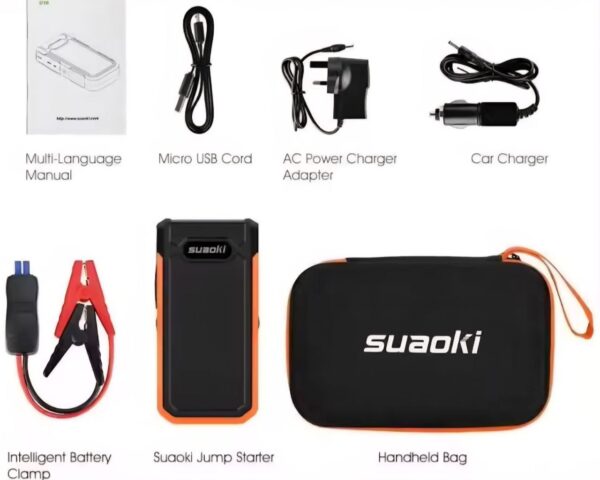 ARRANCADOR COCHE  SUAOKY 20.000 mAh - 800A - Imagen 5
